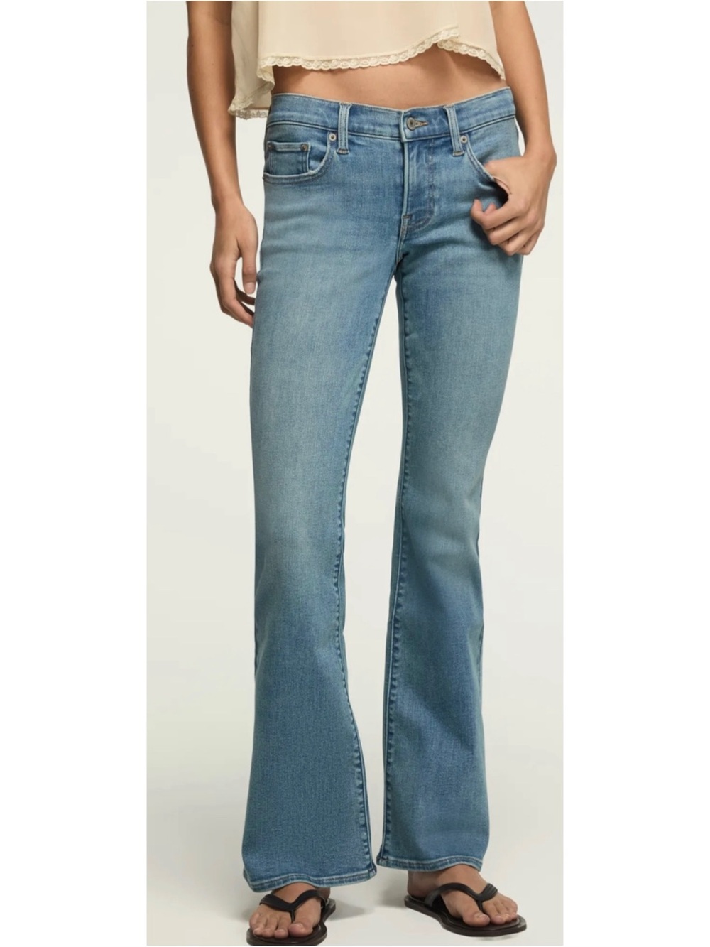 Lucky brand sweet mid rise flare